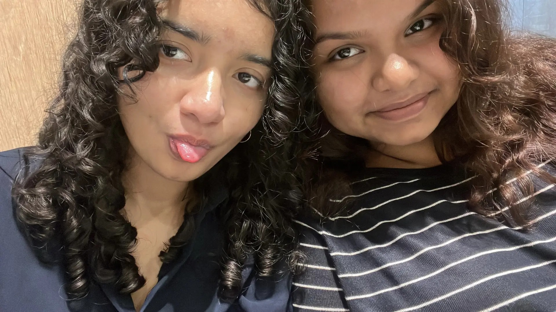 The two of us, close up